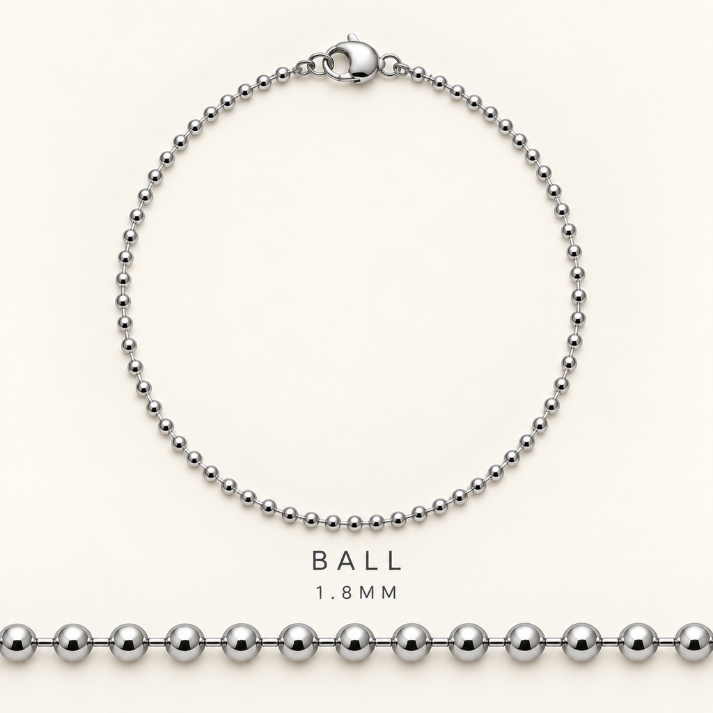Sterling Silver Ball Necklace