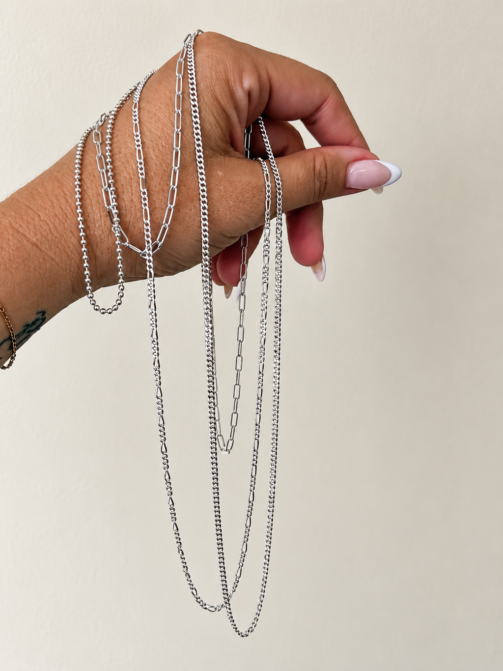 Sterling Silver Paperclip Necklace